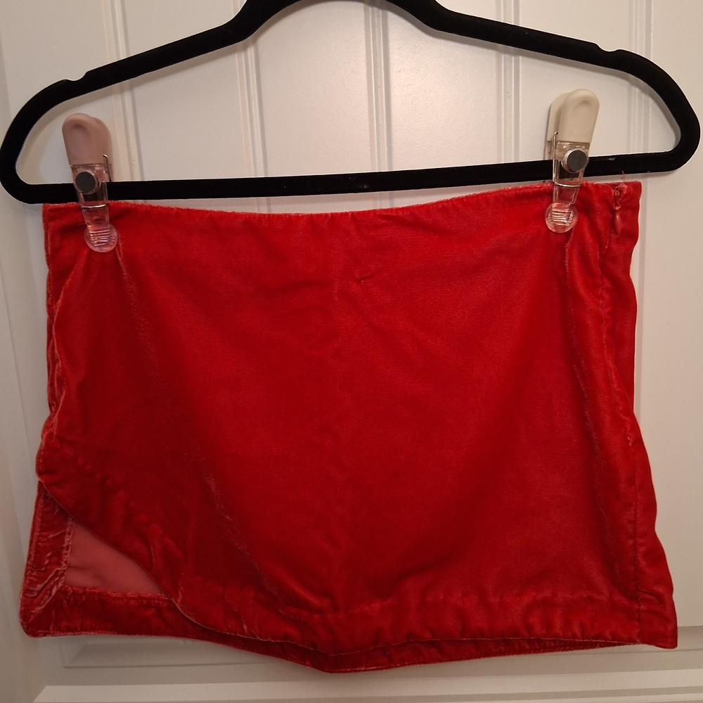 Free People Red Mini Skirt